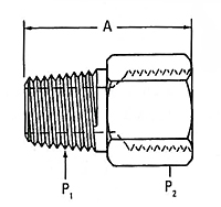 2040 External X Internal Pipe Adapter